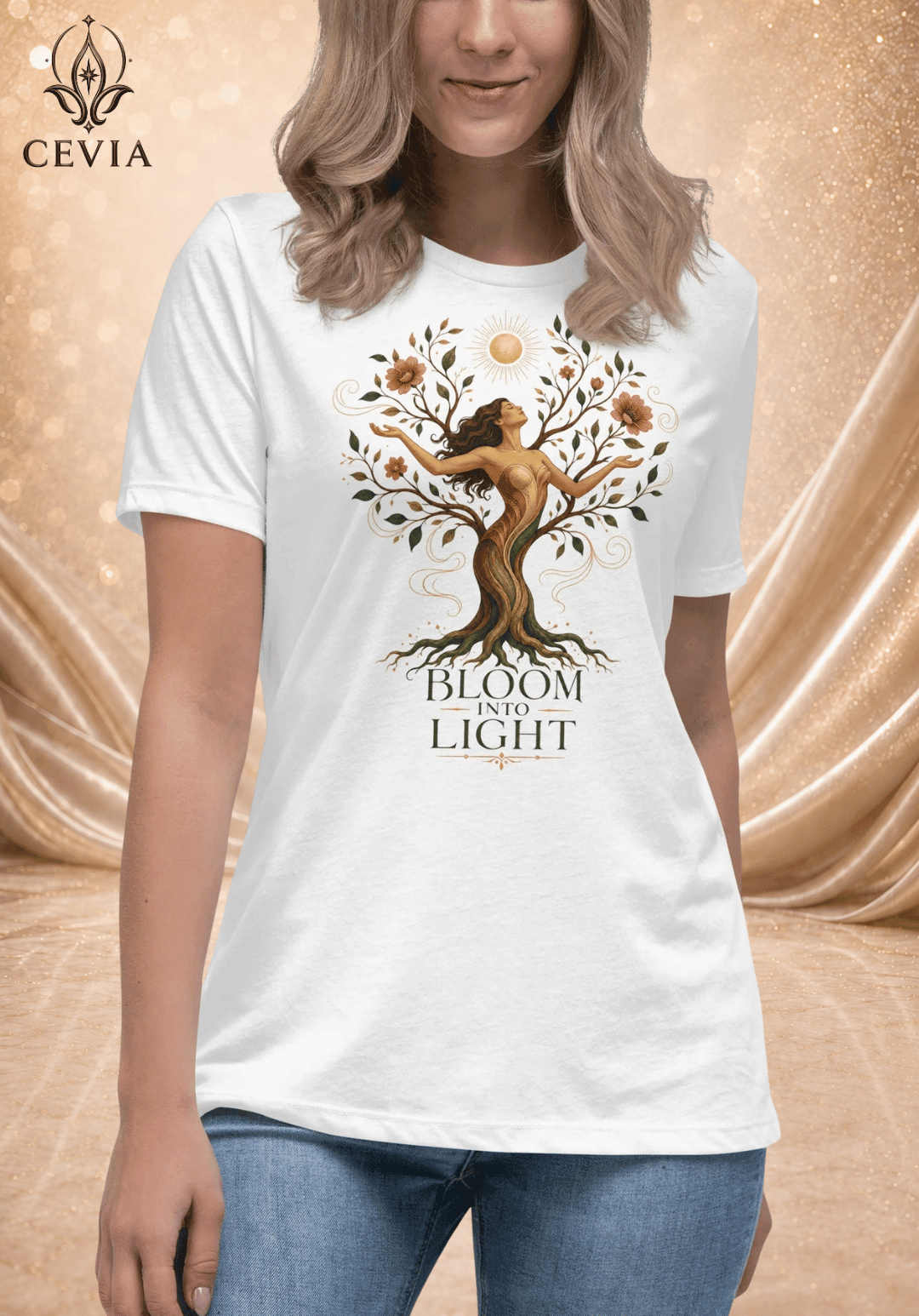 The Bloom Into Light Graphic Tee - CEVIA