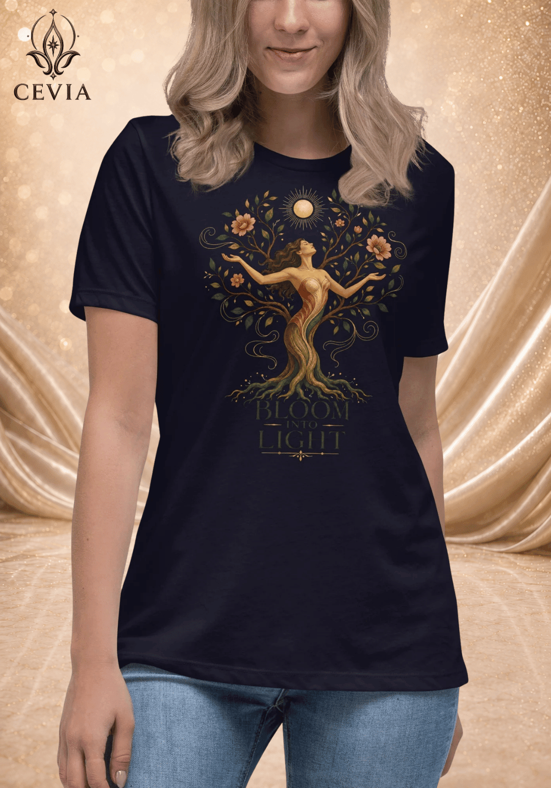 The Bloom Into Light Graphic Tee - CEVIA
