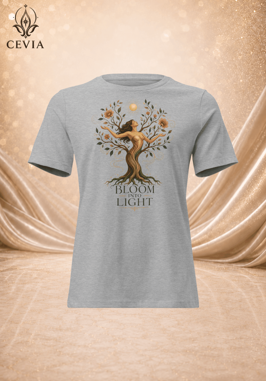 The Bloom Into Light Graphic Tee - CEVIA