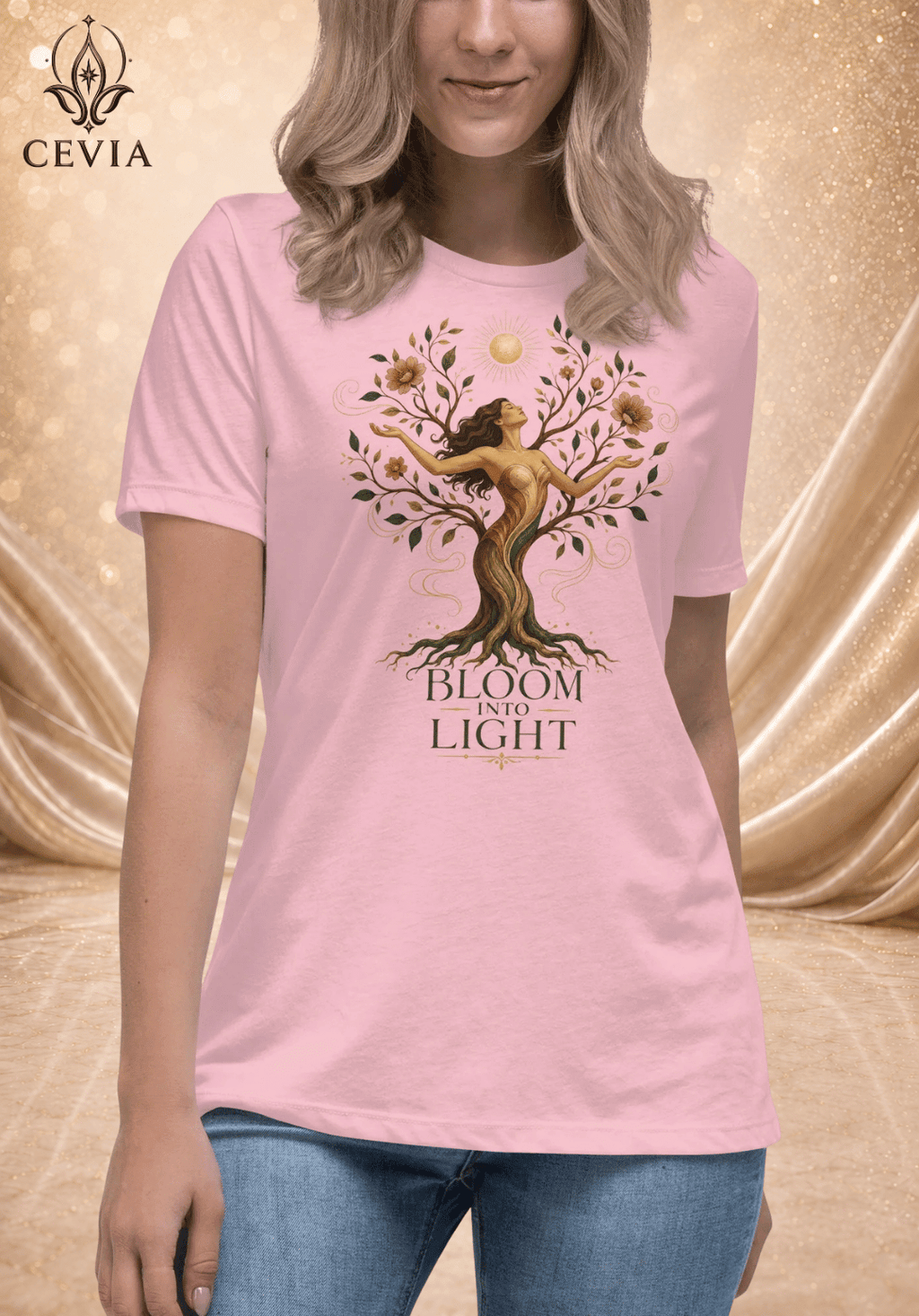 The Bloom Into Light Graphic Tee - CEVIA