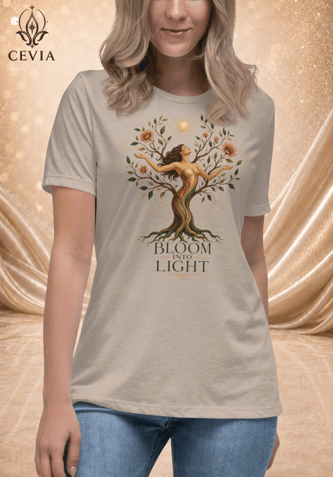 The Bloom Into Light Graphic Tee - CEVIA