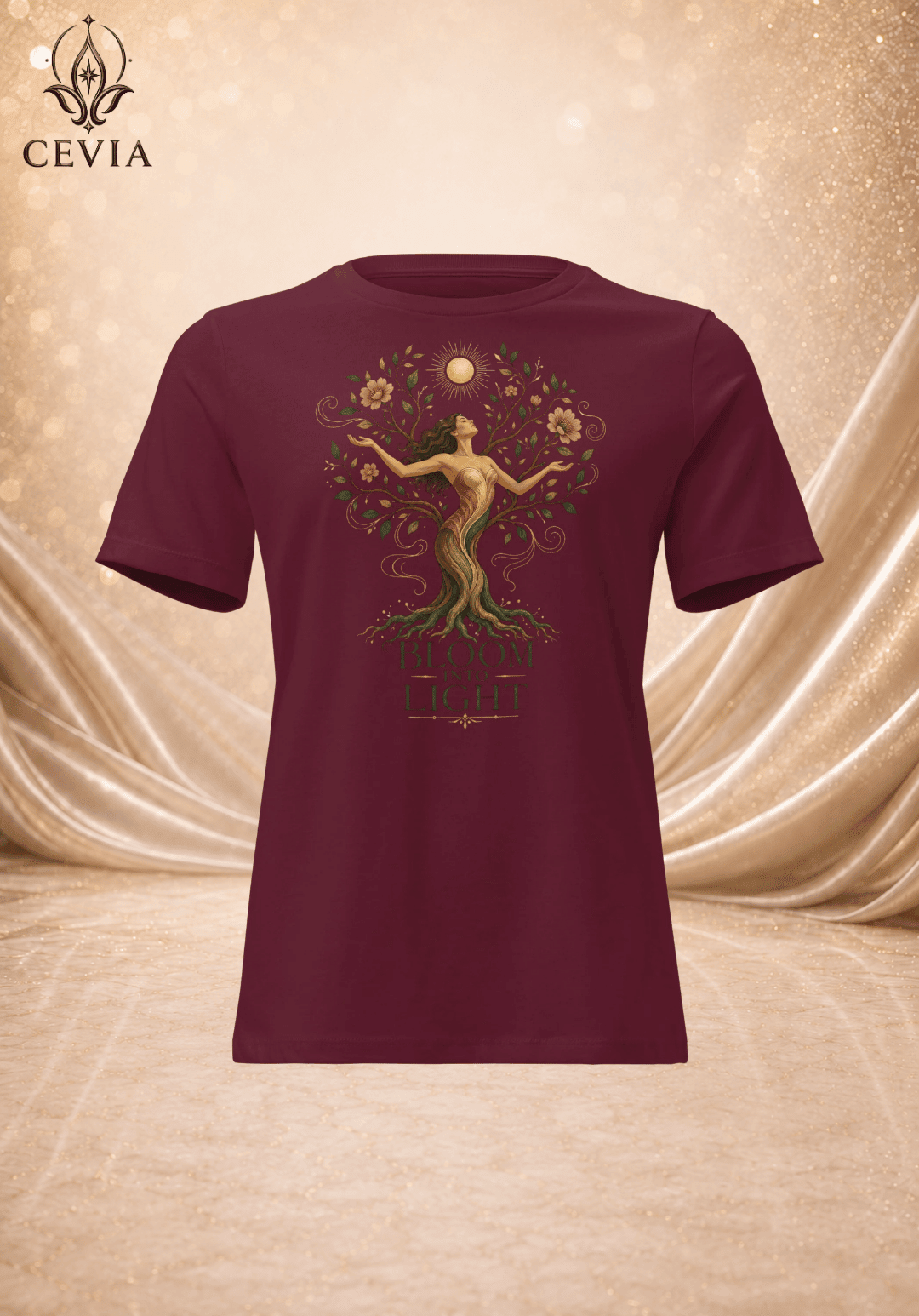 The Bloom Into Light Graphic Tee - CEVIA