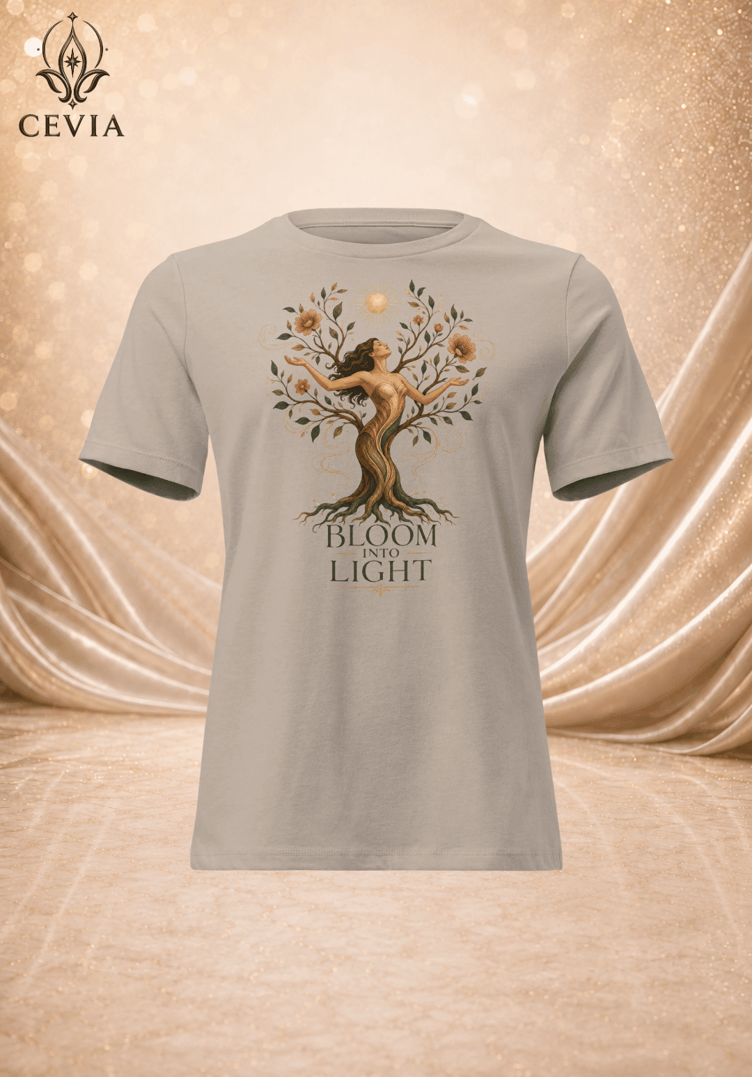 The Bloom Into Light Graphic Tee - CEVIA