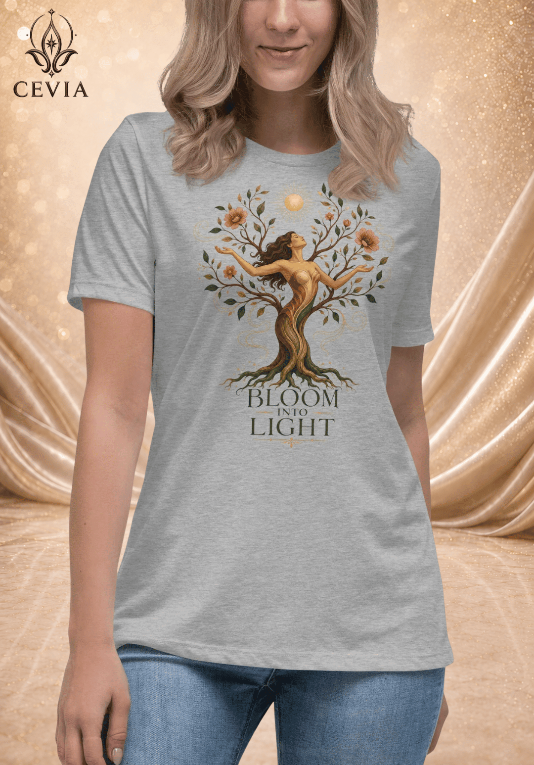 The Bloom Into Light Graphic Tee - CEVIA
