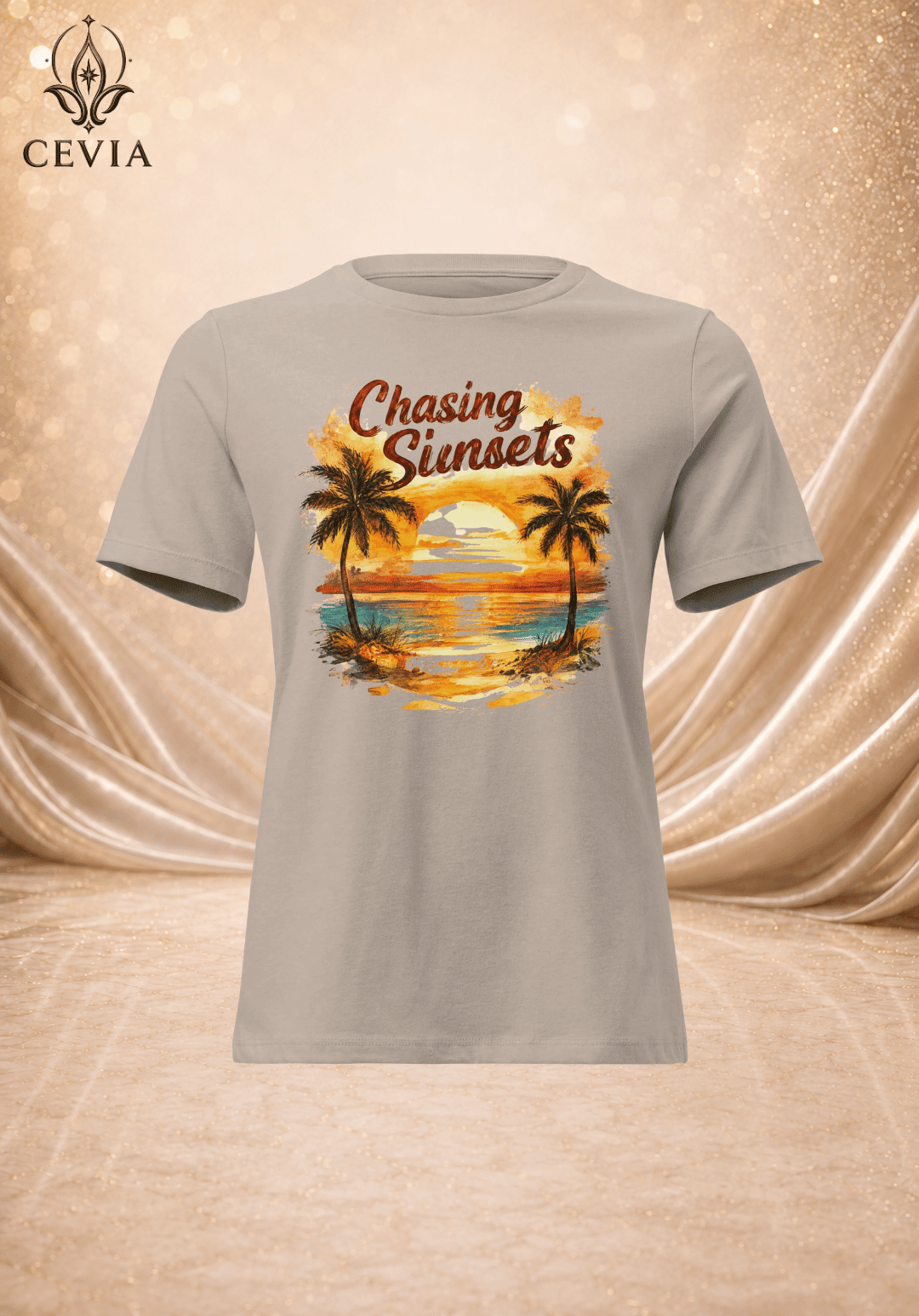The Chasing Sunsets Graphic Tee - CEVIA