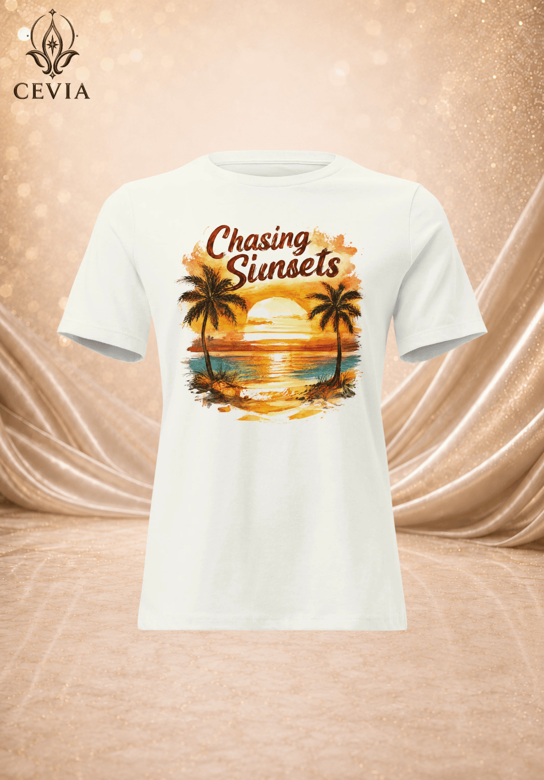 The Chasing Sunsets Graphic Tee - CEVIA