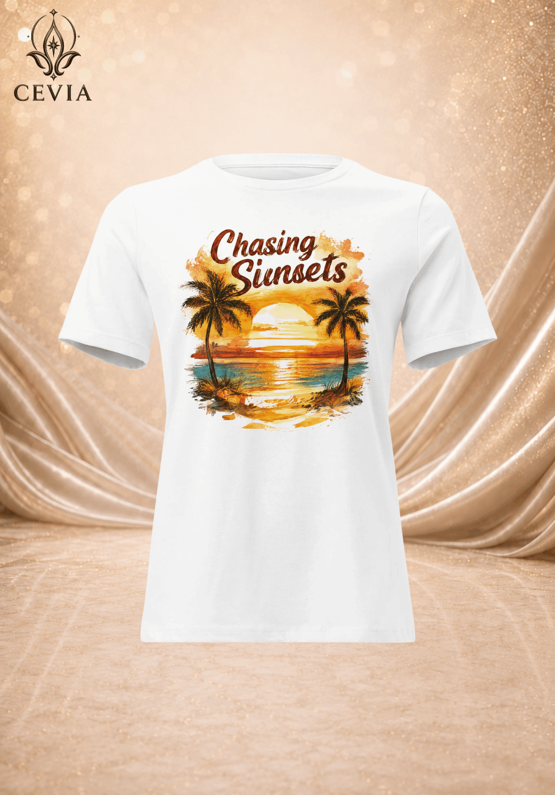 The Chasing Sunsets Graphic Tee - CEVIA