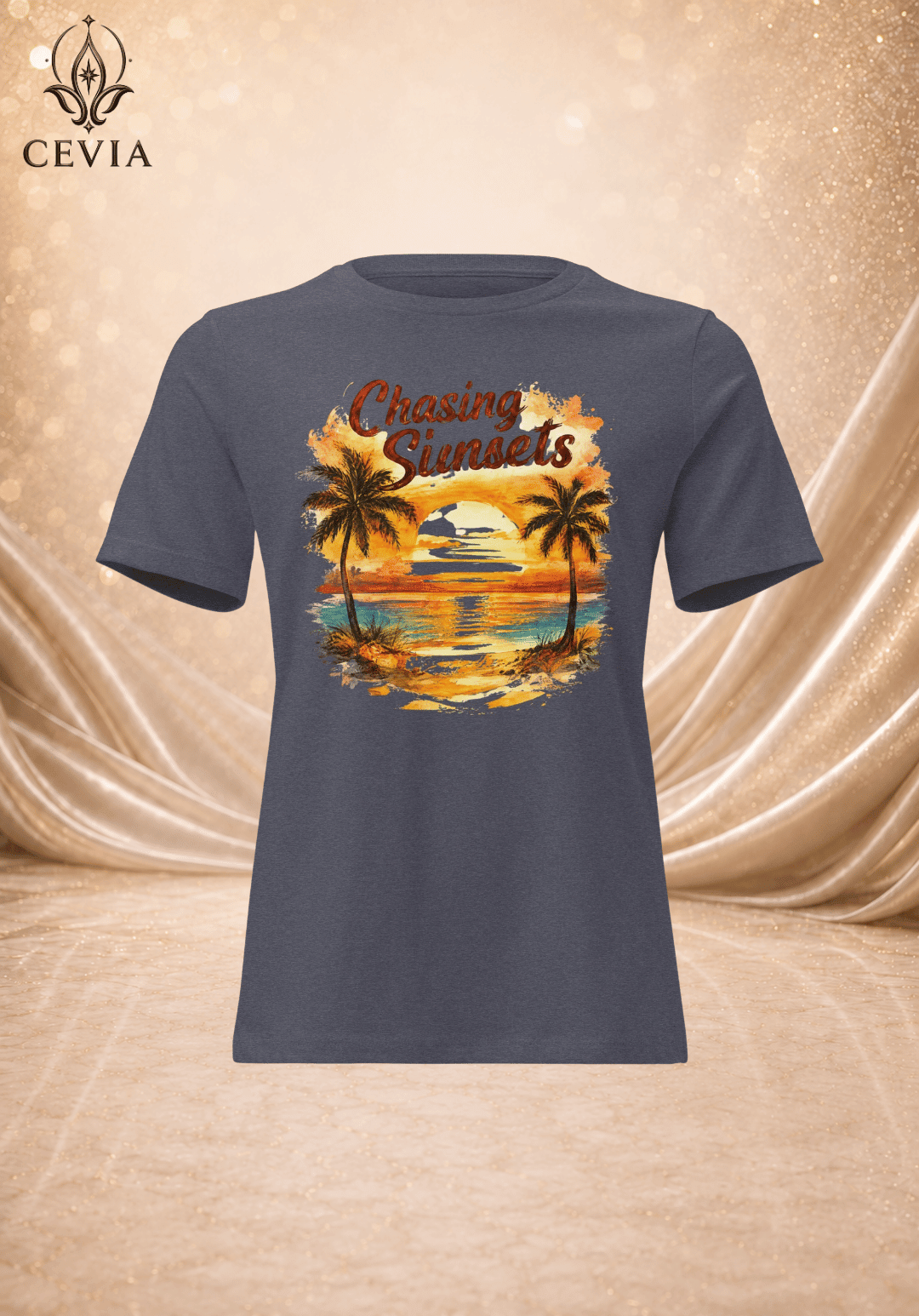 The Chasing Sunsets Graphic Tee - CEVIA