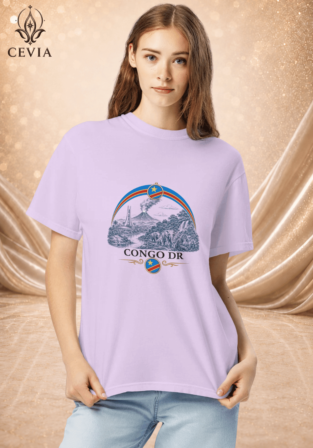 The Congo DR Supporter Graphic Tee - CEVIA
