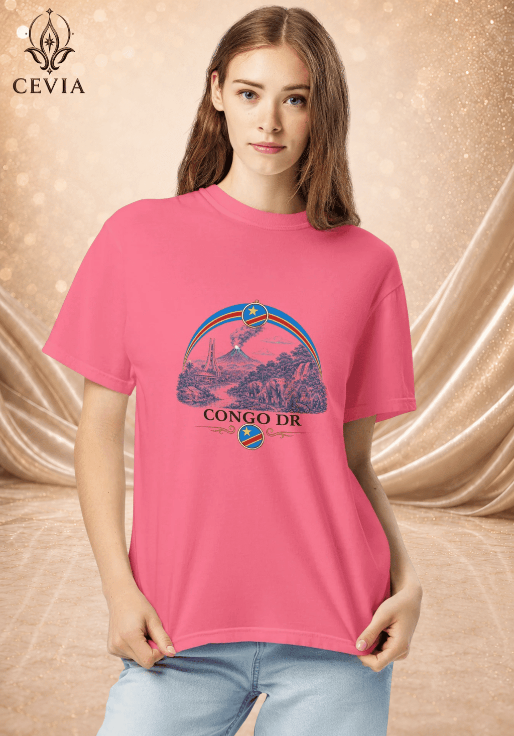 The Congo DR Supporter Graphic Tee - CEVIA