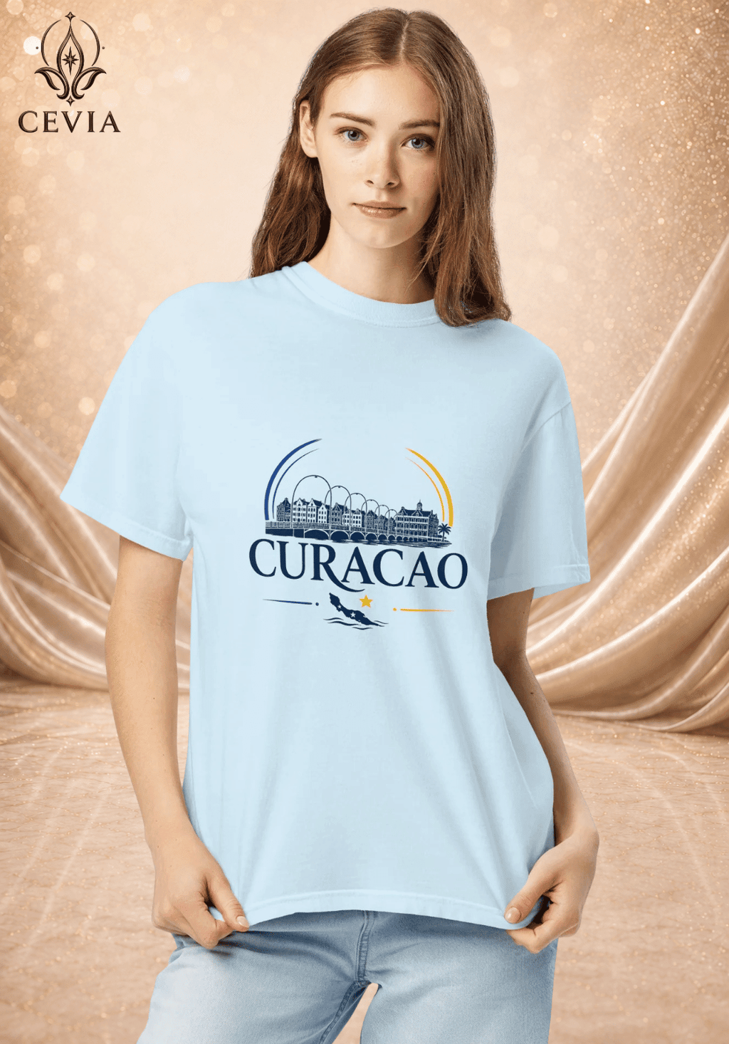 The Curacao Supporter Graphic Tee - CEVIA
