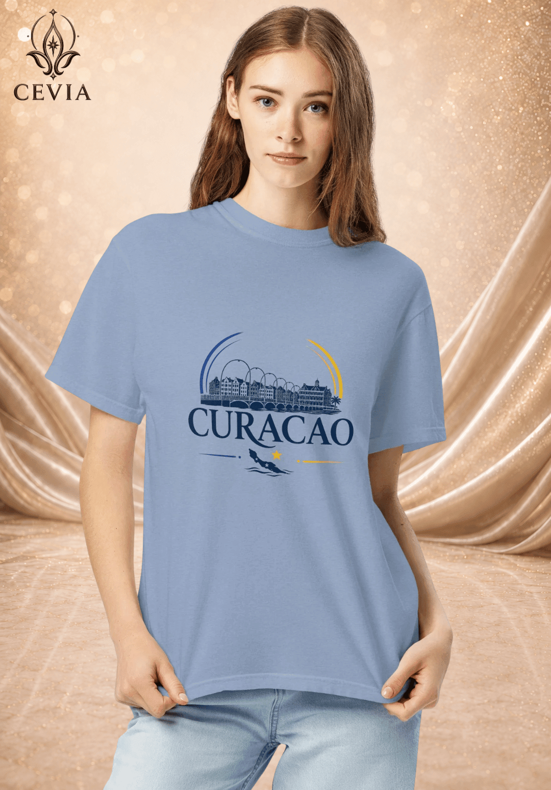 The Curacao Supporter Graphic Tee - CEVIA