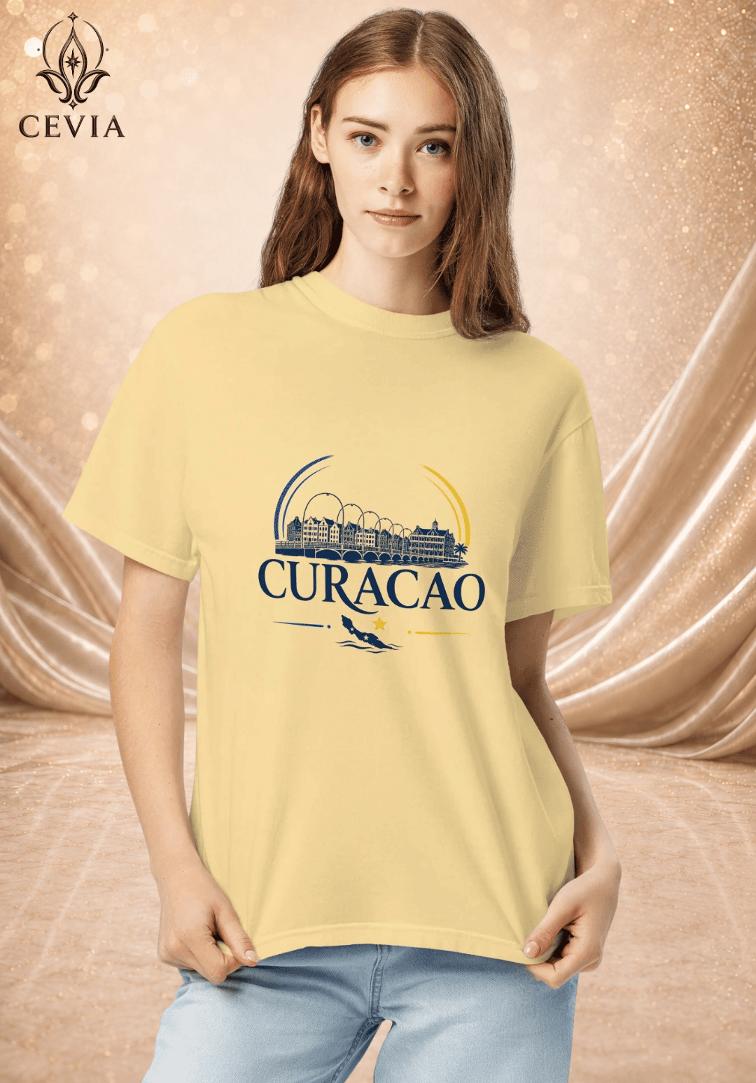 The Curacao Supporter Graphic Tee - CEVIA