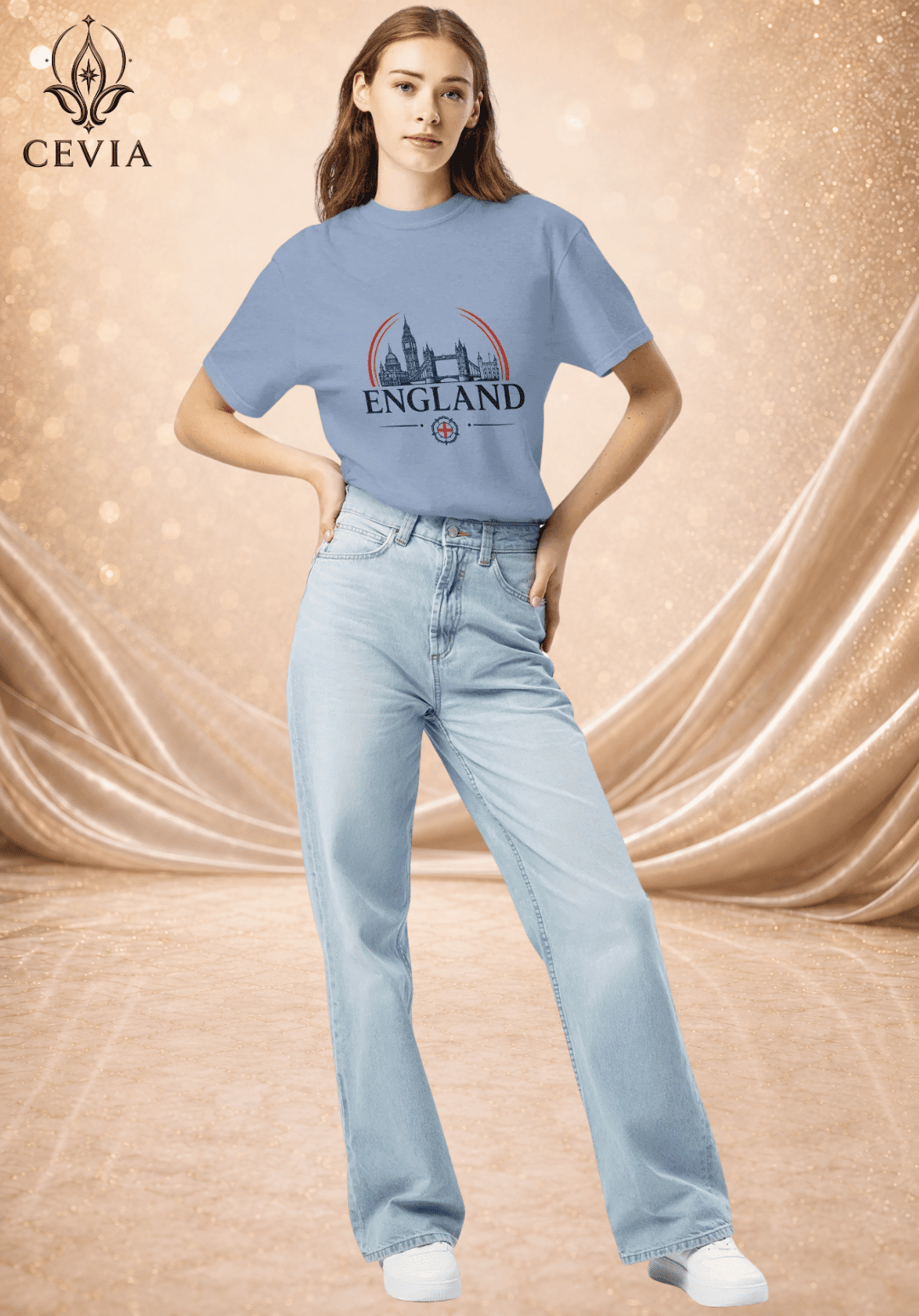 The England Supporter Graphic Tee - CEVIA