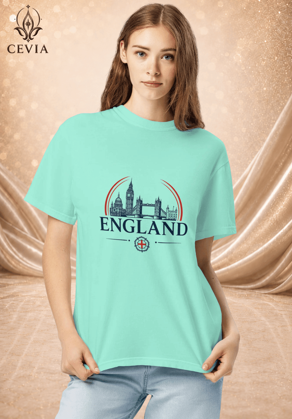 The England Supporter Graphic Tee - CEVIA
