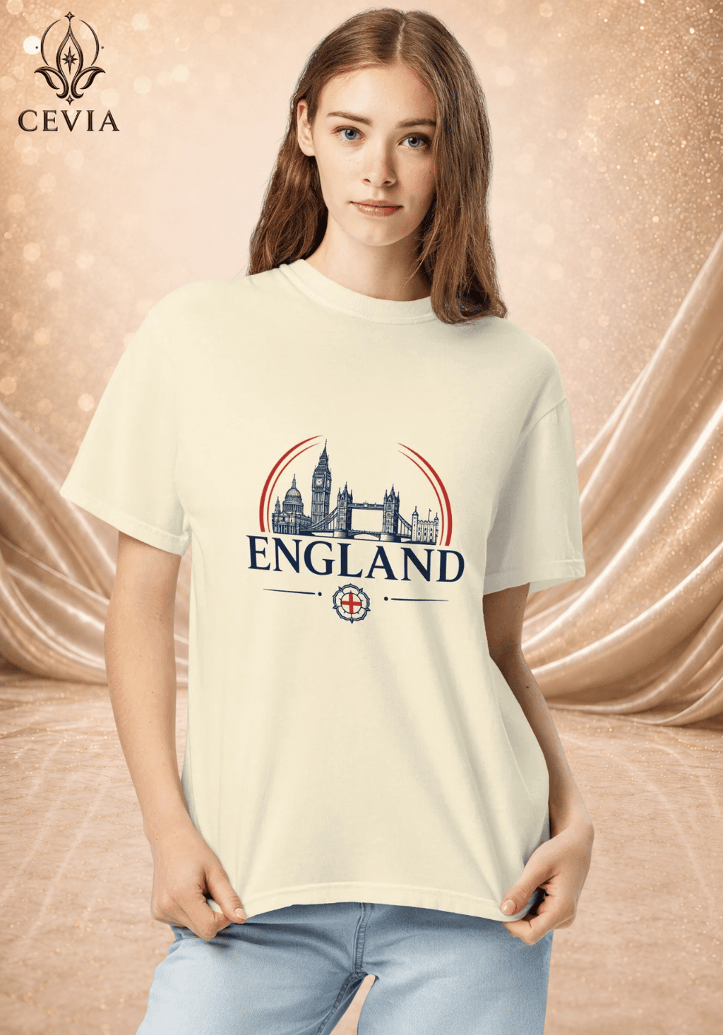 The England Supporter Graphic Tee - CEVIA