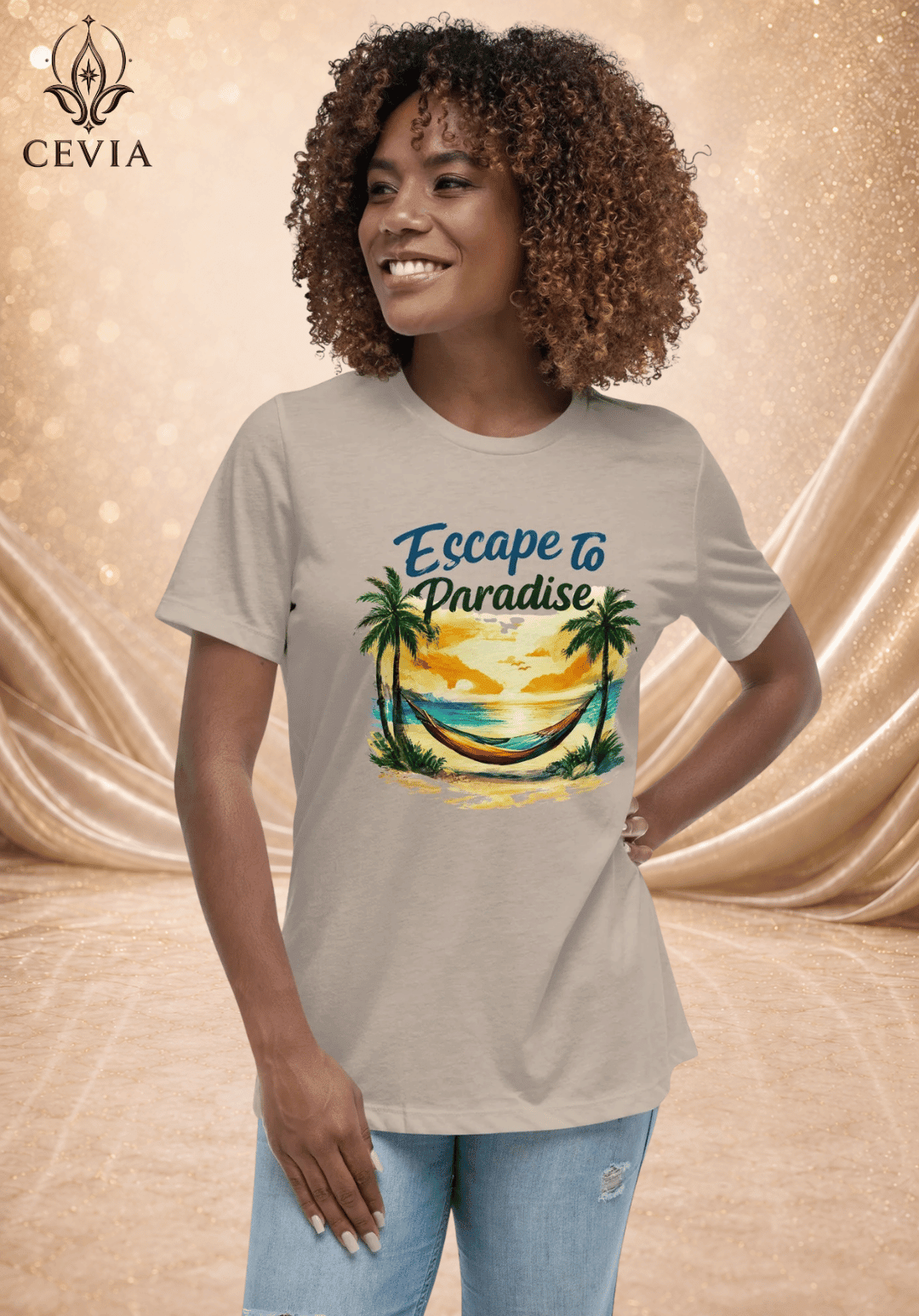 The Escape to Paradise Graphic Tee - CEVIA