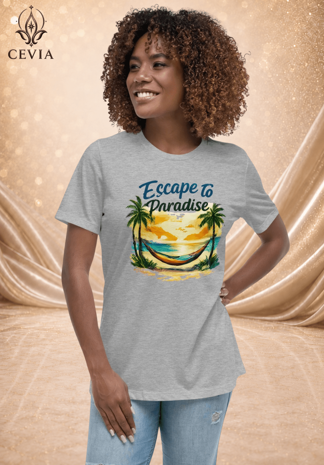 The Escape to Paradise Graphic Tee - CEVIA