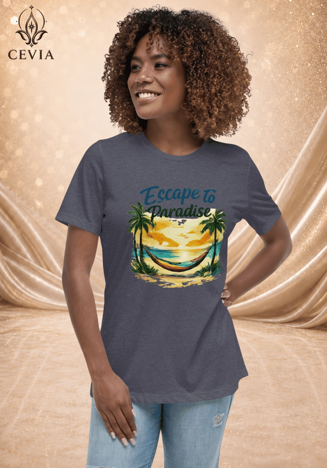 The Escape to Paradise Graphic Tee - CEVIA