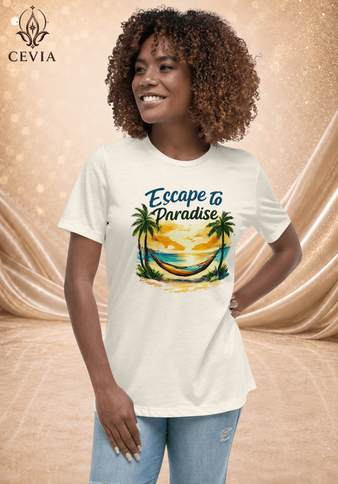 The Escape to Paradise Graphic Tee - CEVIA