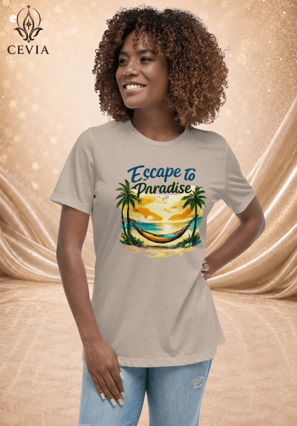 The Escape to Paradise Graphic Tee - CEVIA