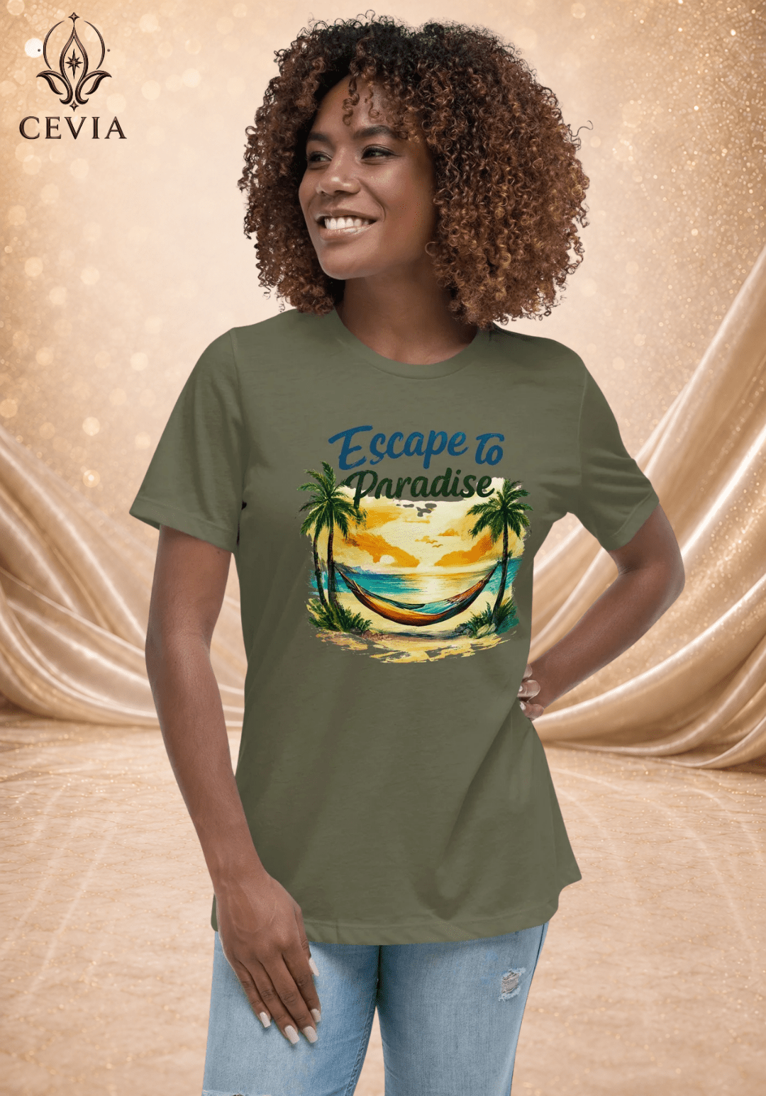 The Escape to Paradise Graphic Tee - CEVIA
