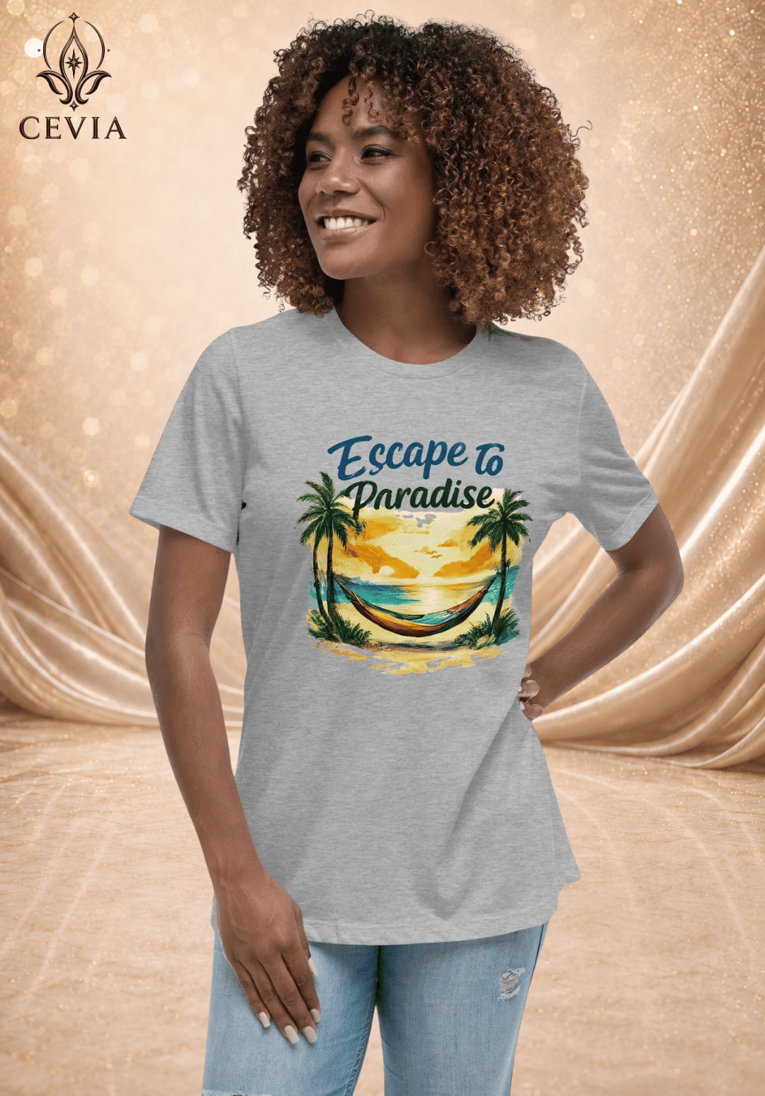The Escape to Paradise Graphic Tee - CEVIA
