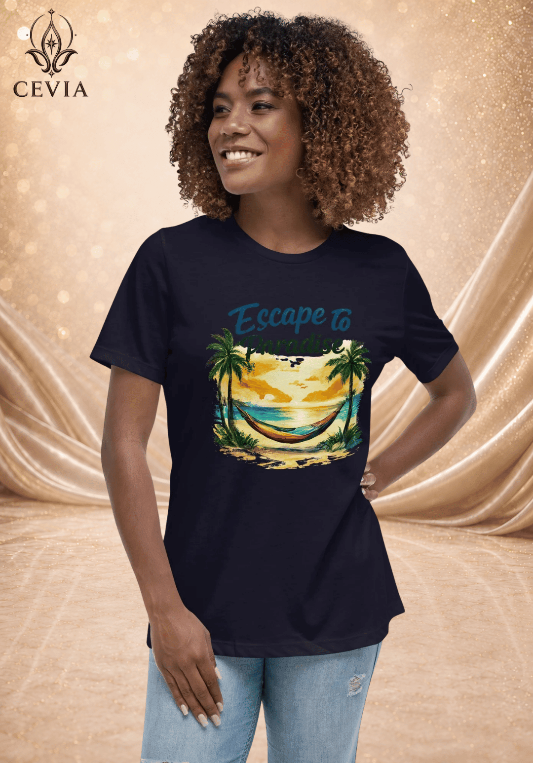 The Escape to Paradise Graphic Tee - CEVIA