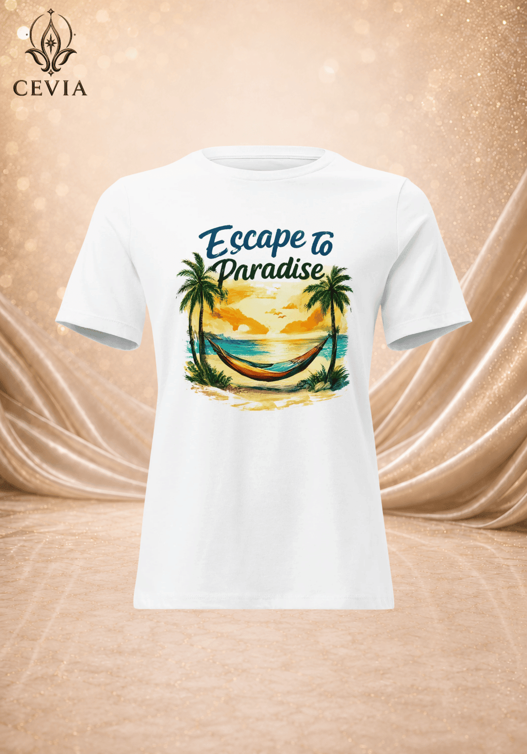 The Escape to Paradise Graphic Tee - CEVIA