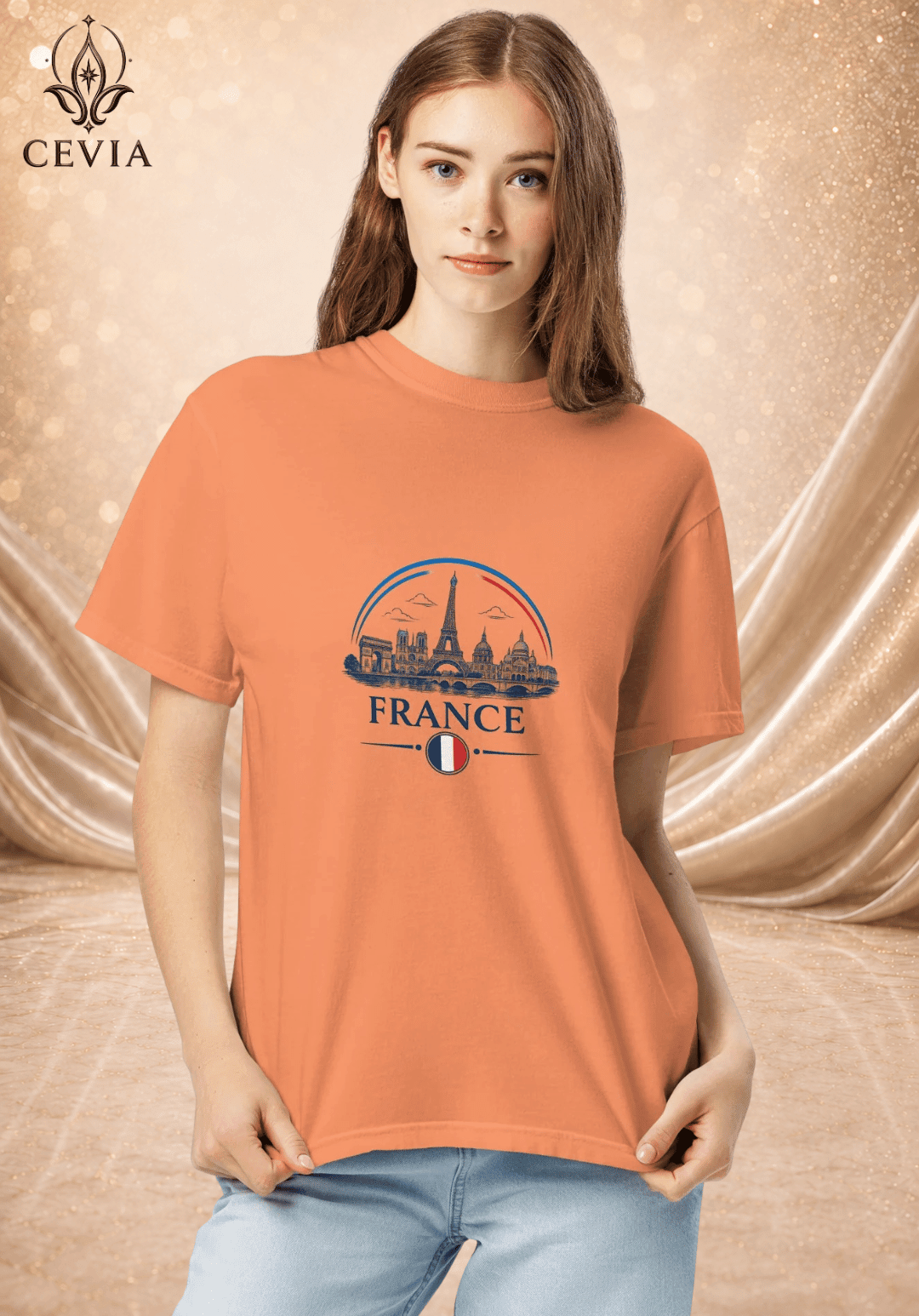 The France Supporter Graphic Tee - CEVIA