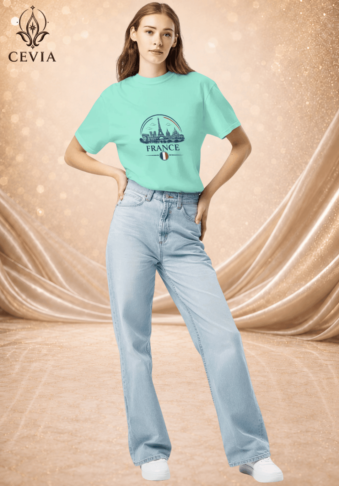 The France Supporter Graphic Tee - CEVIA
