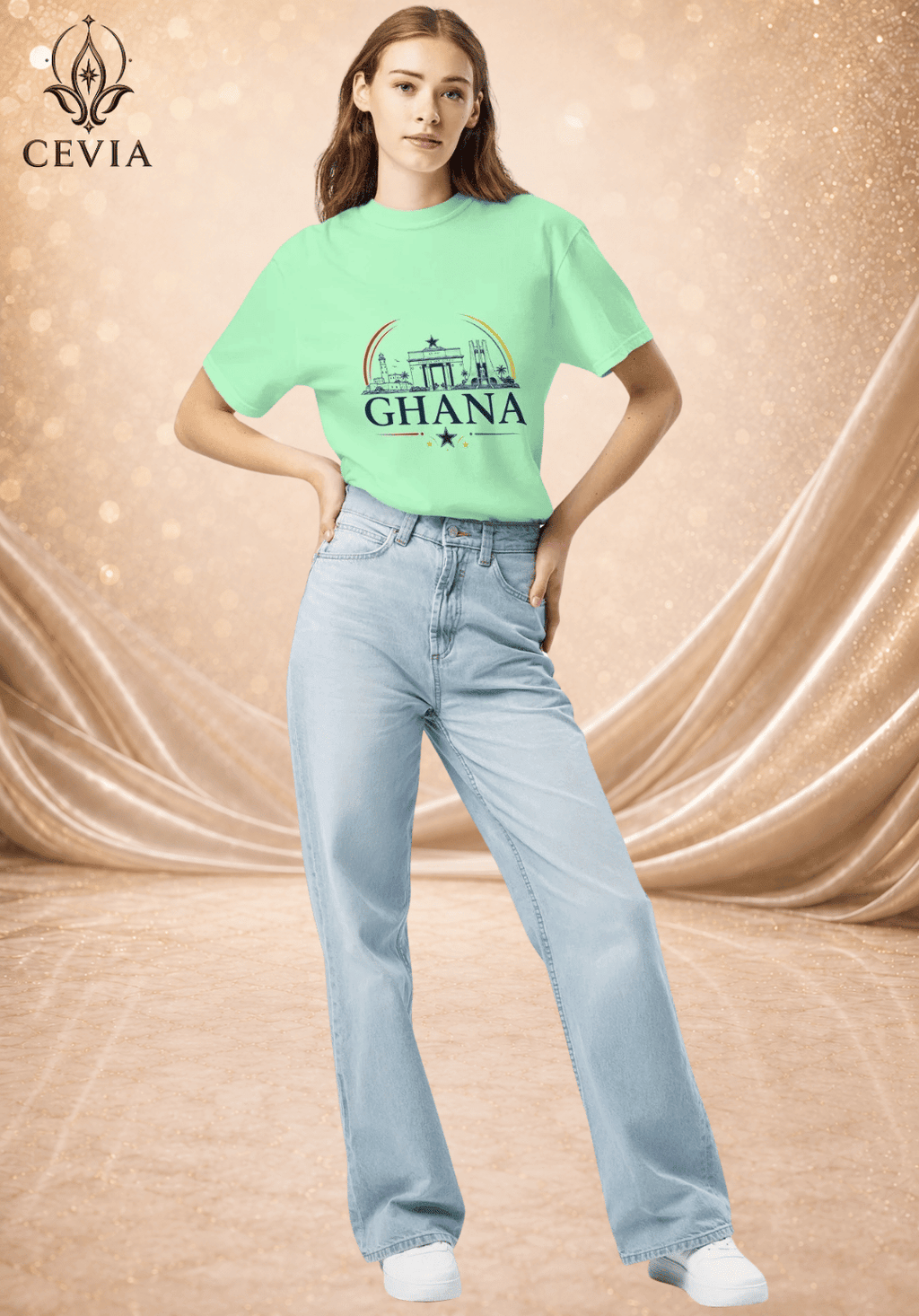 The Ghana Supporter Graphic Tee - CEVIA