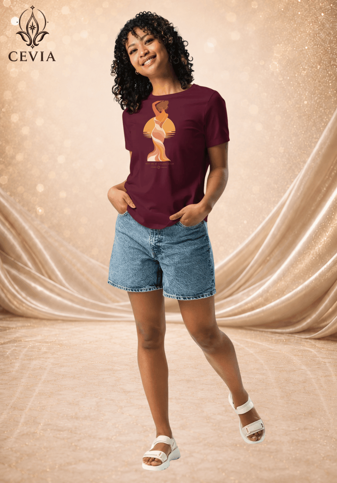 The Golden Hour Muse Graphic Tee - CEVIA