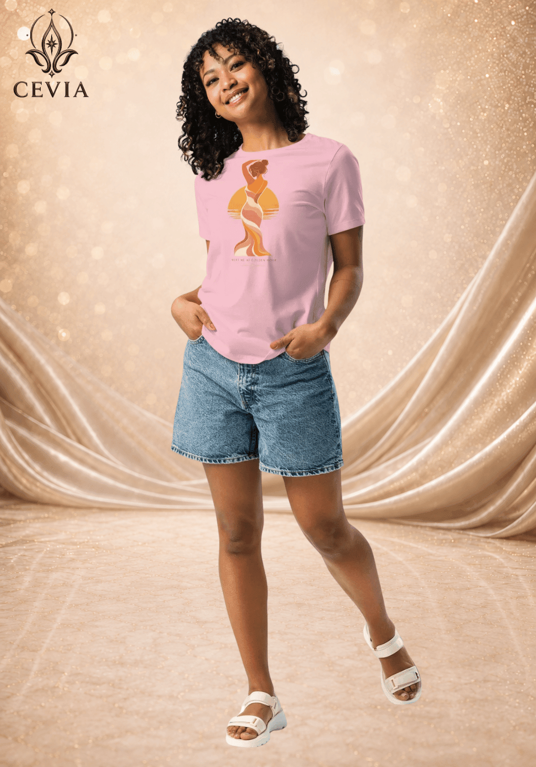 The Golden Hour Muse Graphic Tee - CEVIA