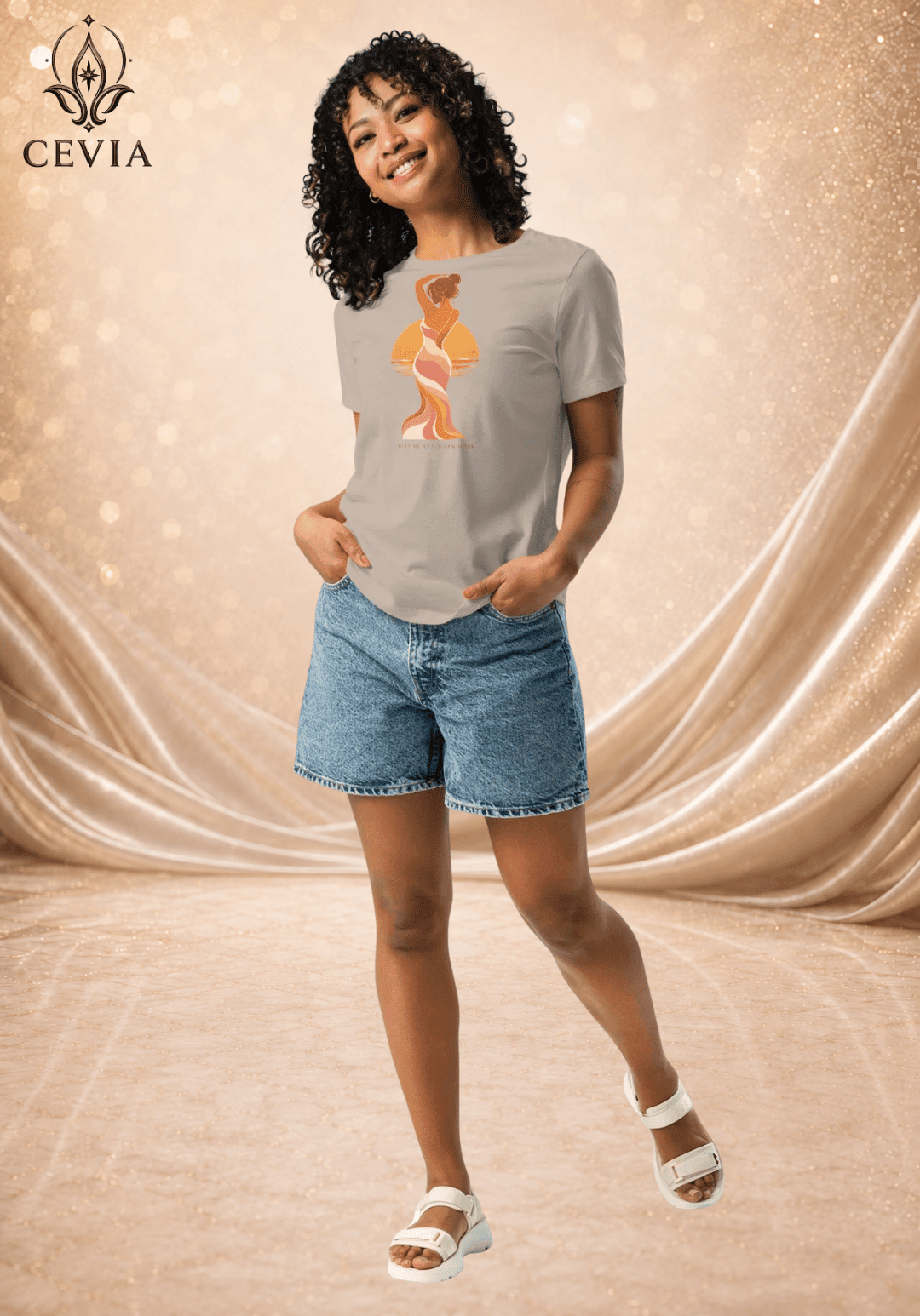 The Golden Hour Muse Graphic Tee - CEVIA