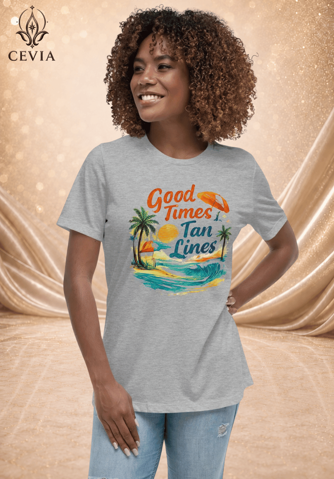 The Good Times & Tan Lines Graphic Tee - CEVIA
