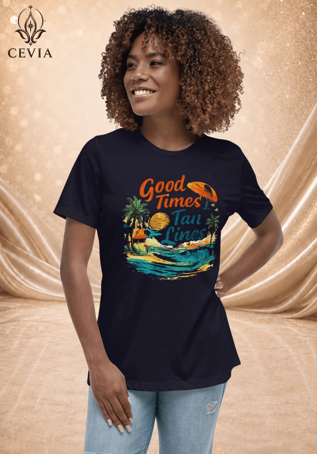 The Good Times & Tan Lines Graphic Tee - CEVIA