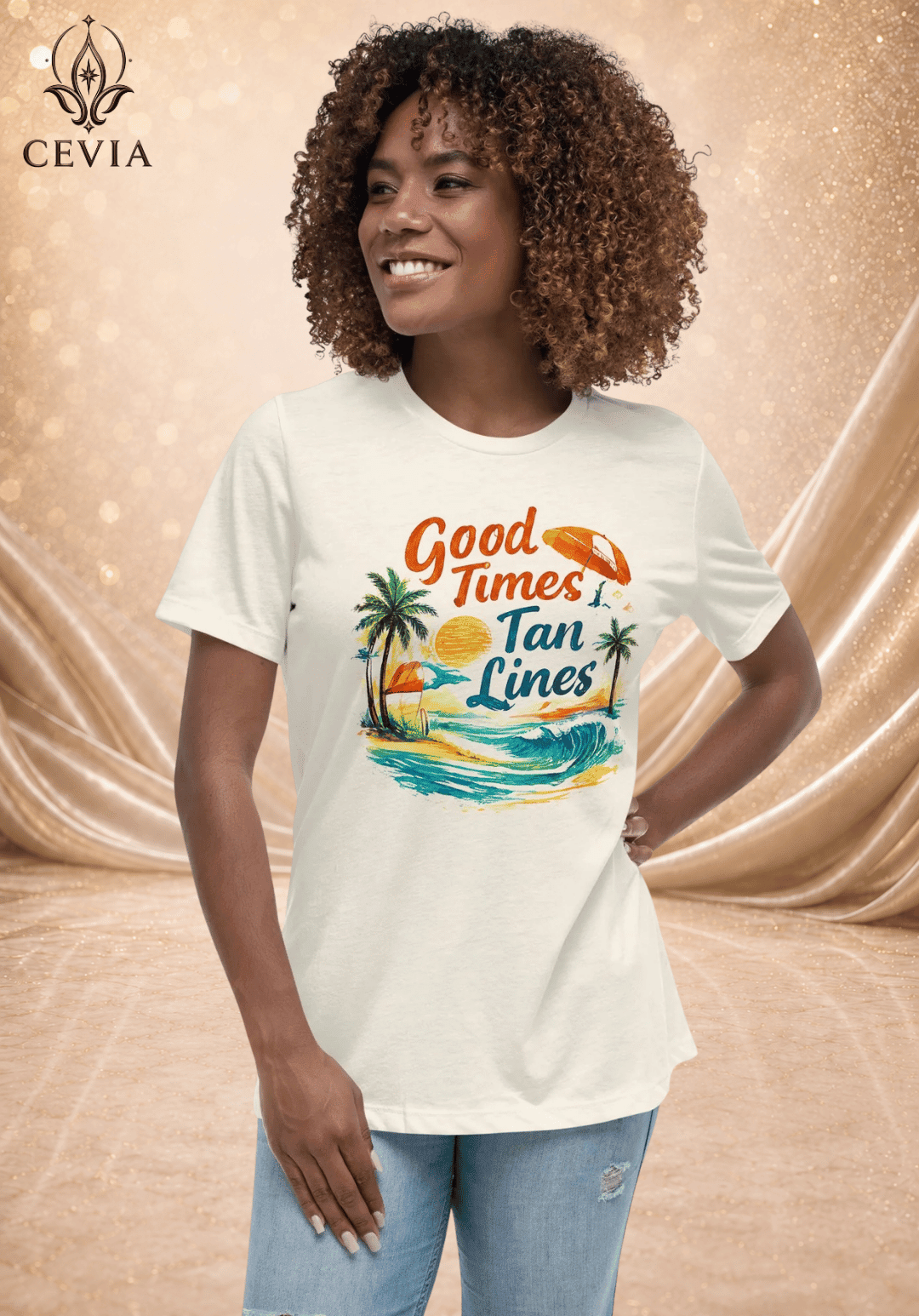 The Good Times & Tan Lines Graphic Tee - CEVIA