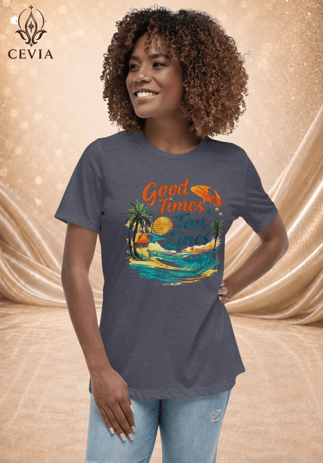 The Good Times & Tan Lines Graphic Tee - CEVIA