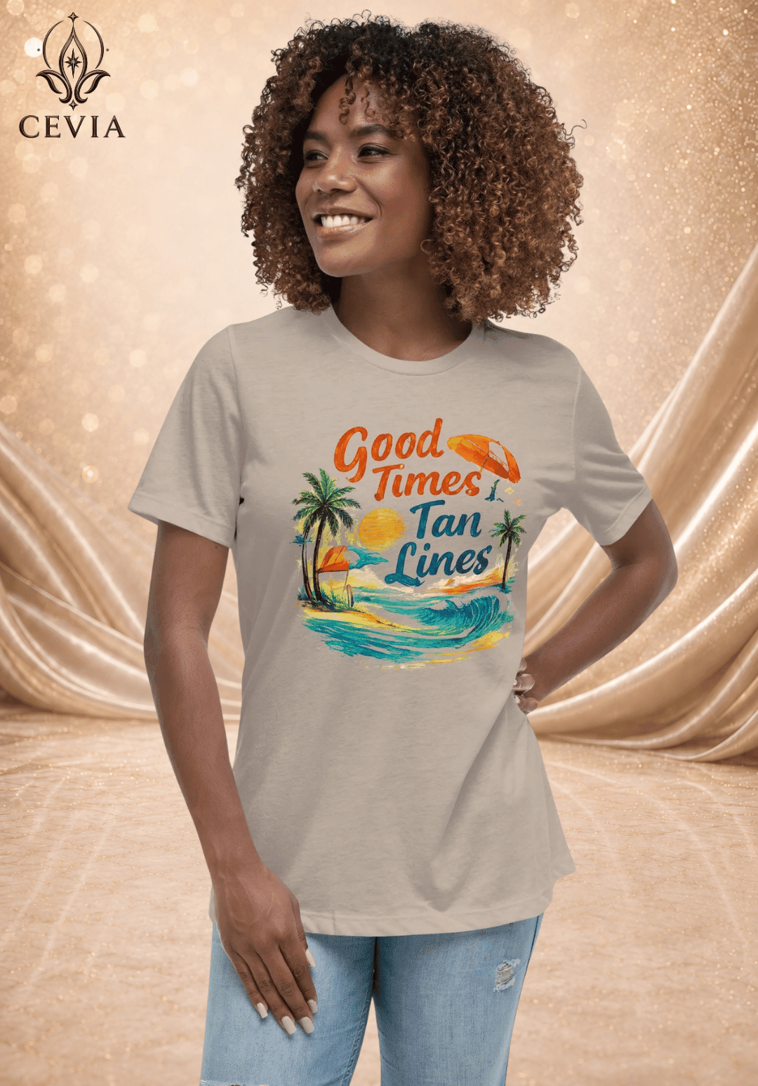 The Good Times & Tan Lines Graphic Tee - CEVIA