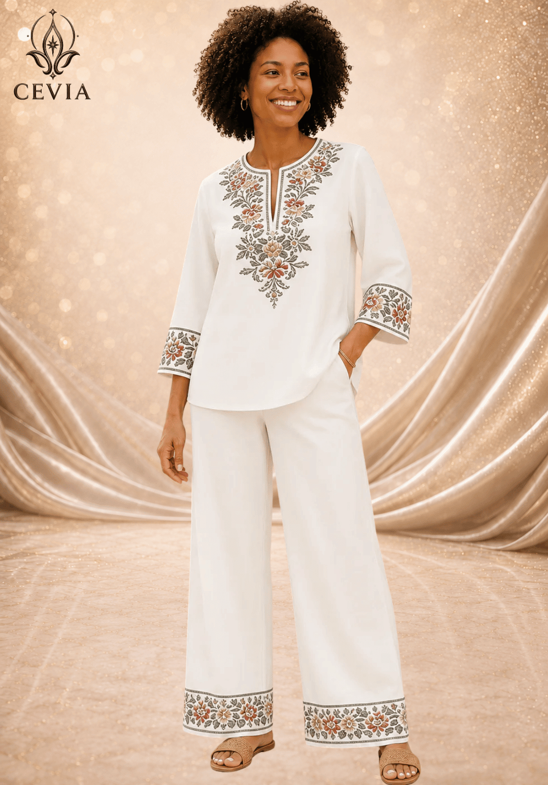 The Heritage Bloom Two-Piece Set - CEVIA