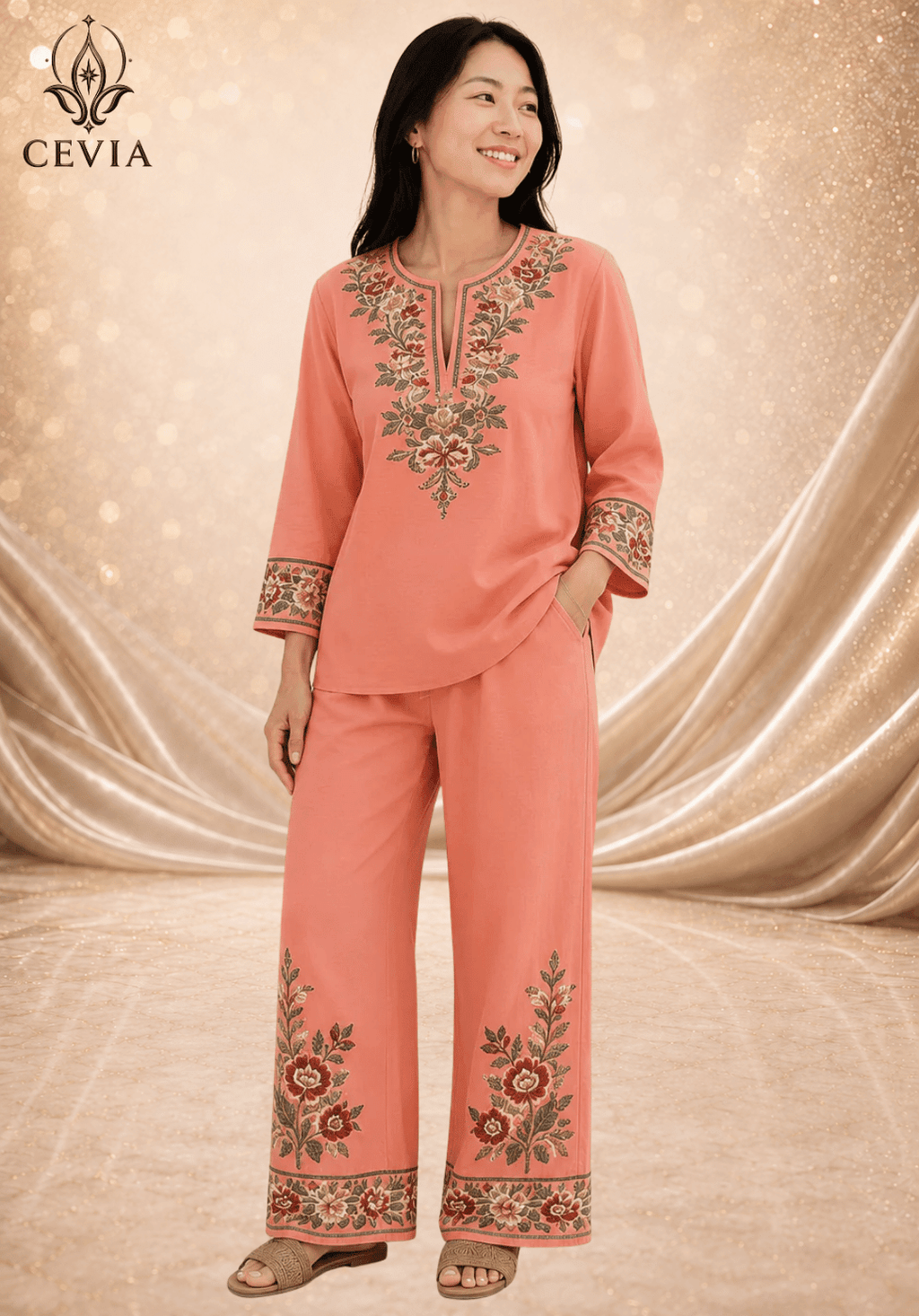 The Heritage Bloom Two-Piece Set - CEVIA