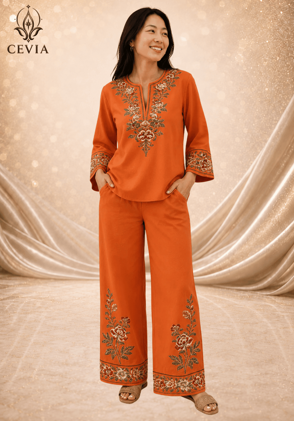 The Heritage Bloom Two-Piece Set - CEVIA
