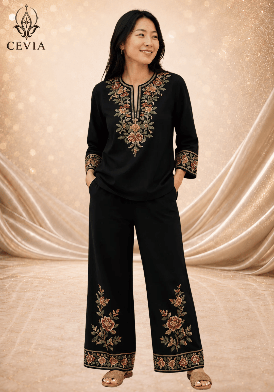 The Heritage Bloom Two-Piece Set - CEVIA