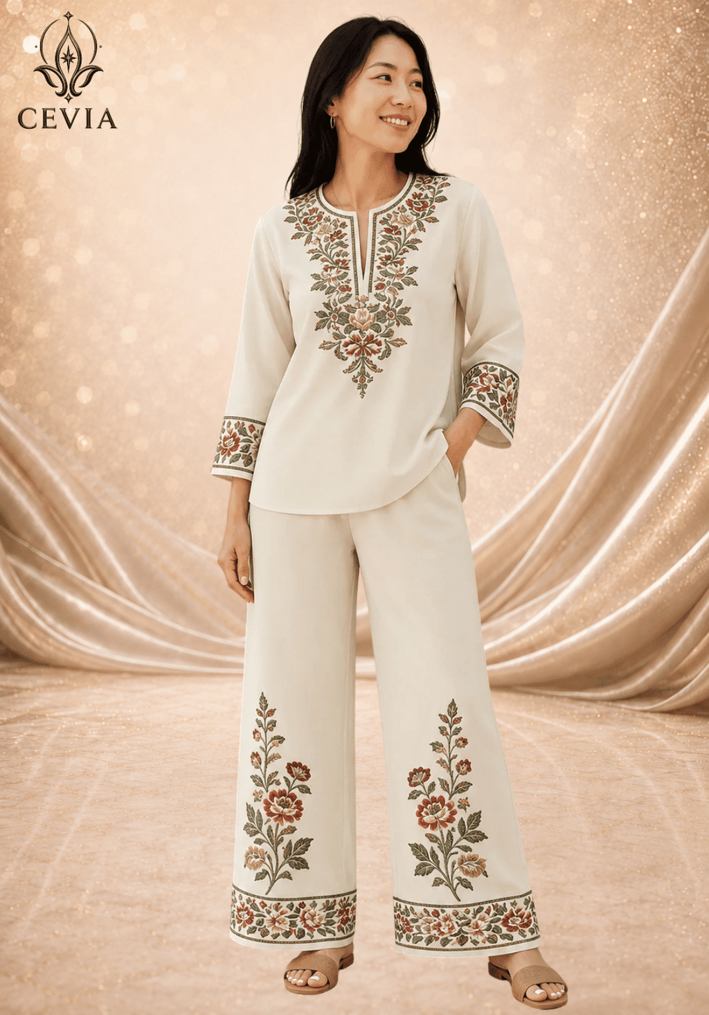 The Heritage Bloom Two-Piece Set - CEVIA