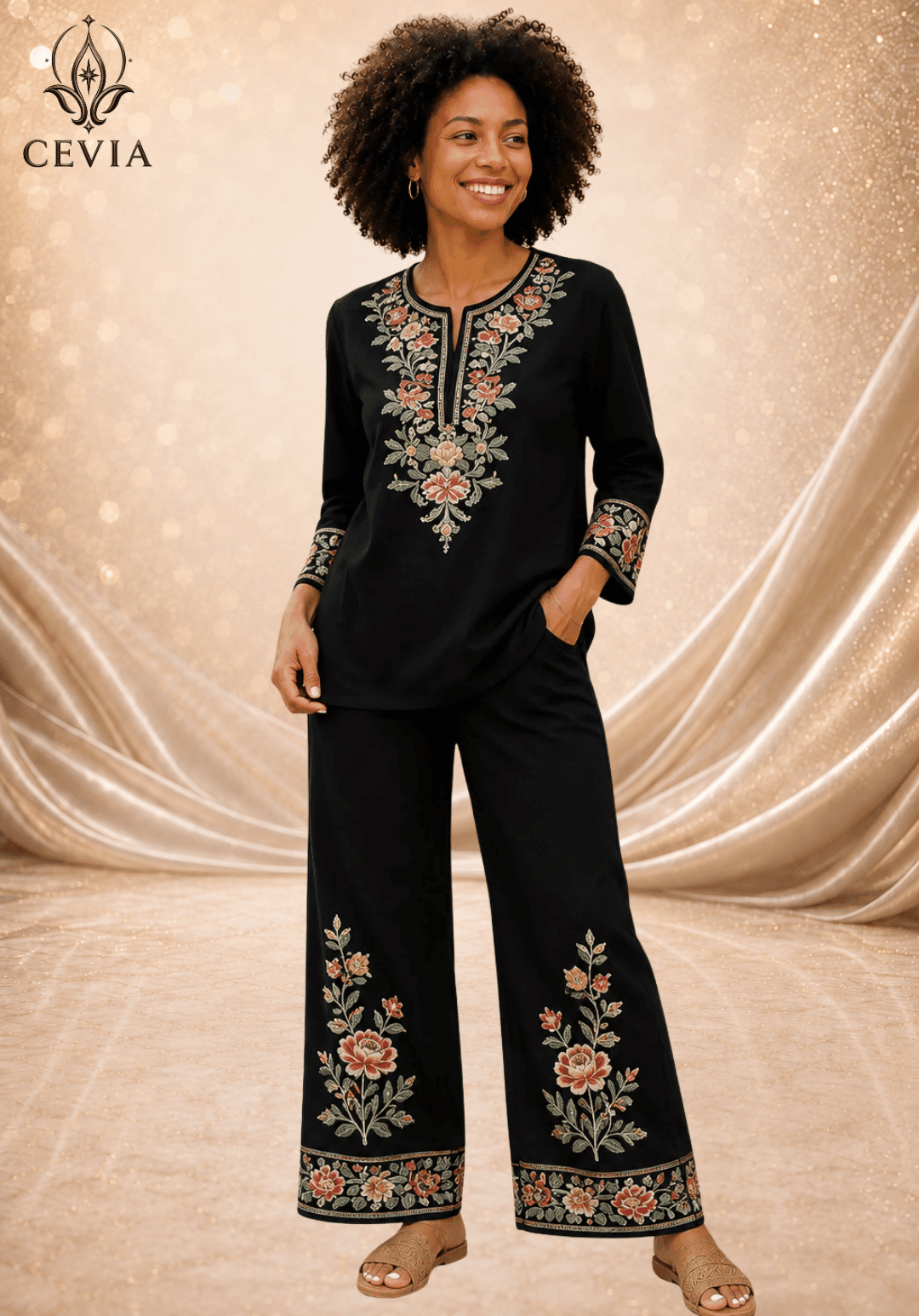 The Heritage Bloom Two-Piece Set - CEVIA