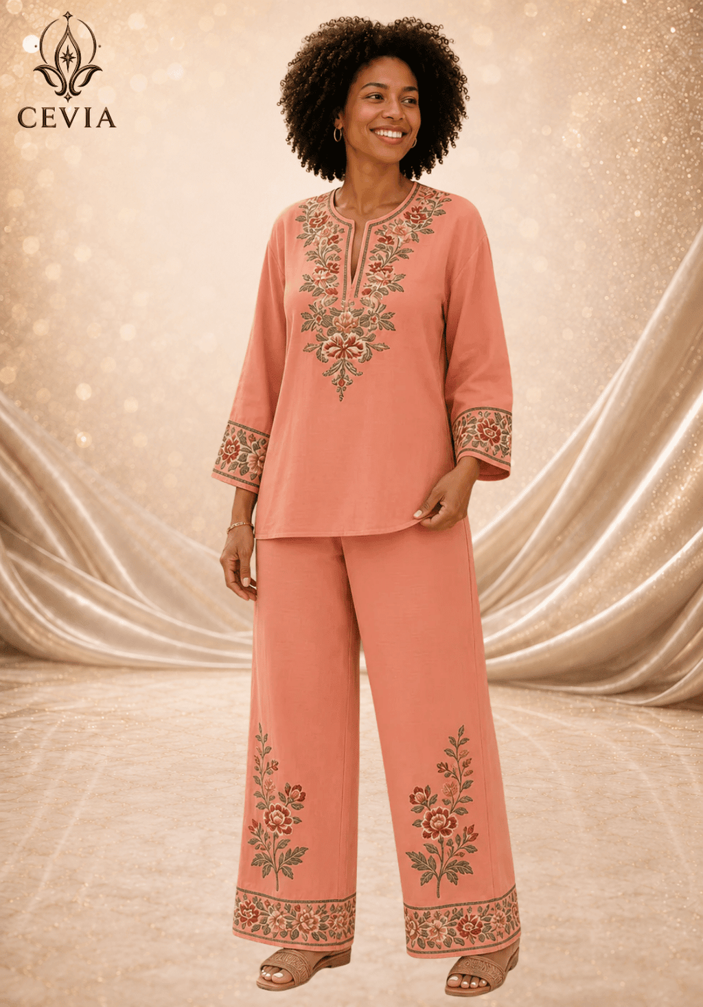 The Heritage Bloom Two-Piece Set - CEVIA