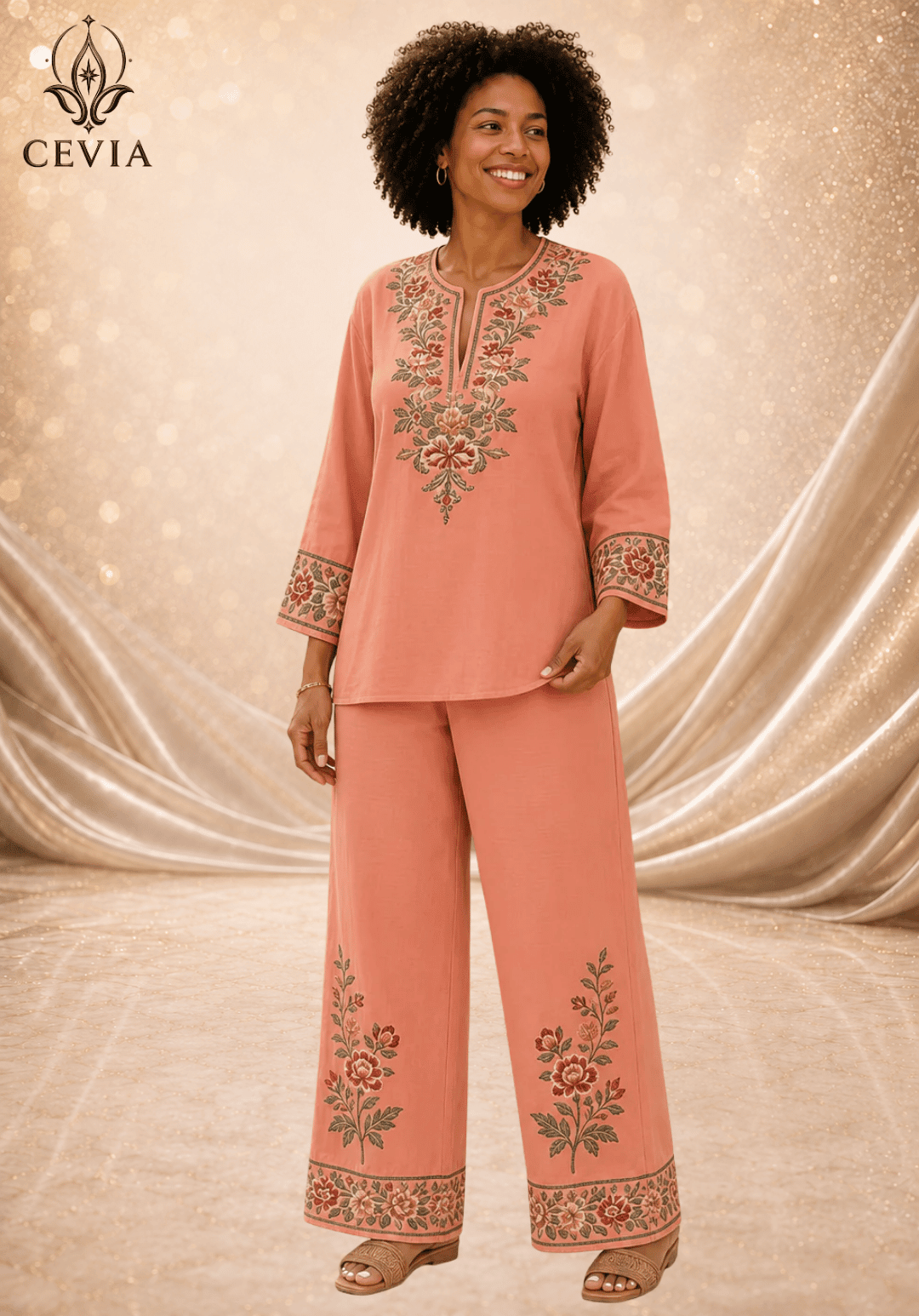The Heritage Bloom Two-Piece Set - CEVIA
