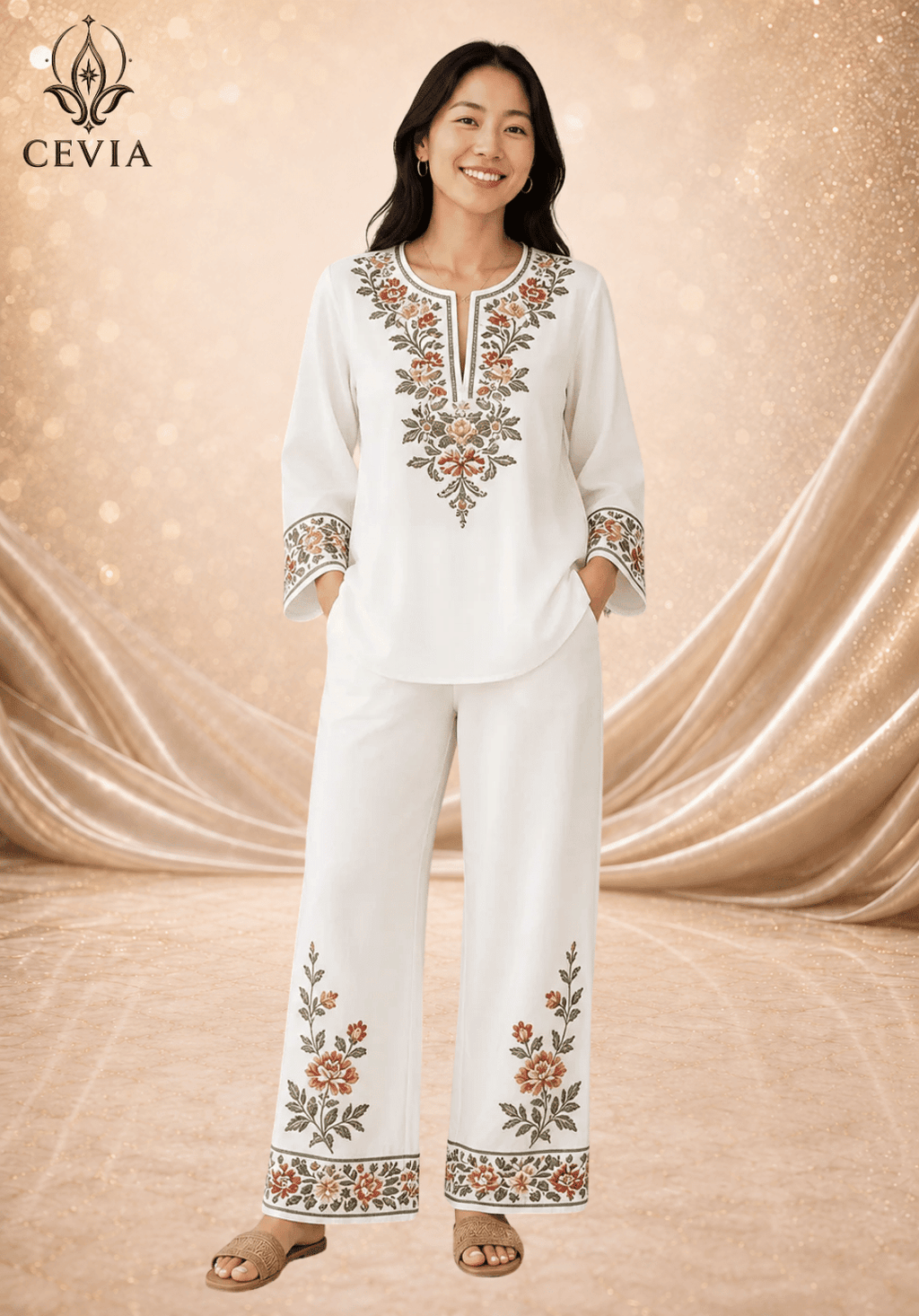 The Heritage Bloom Two-Piece Set - CEVIA