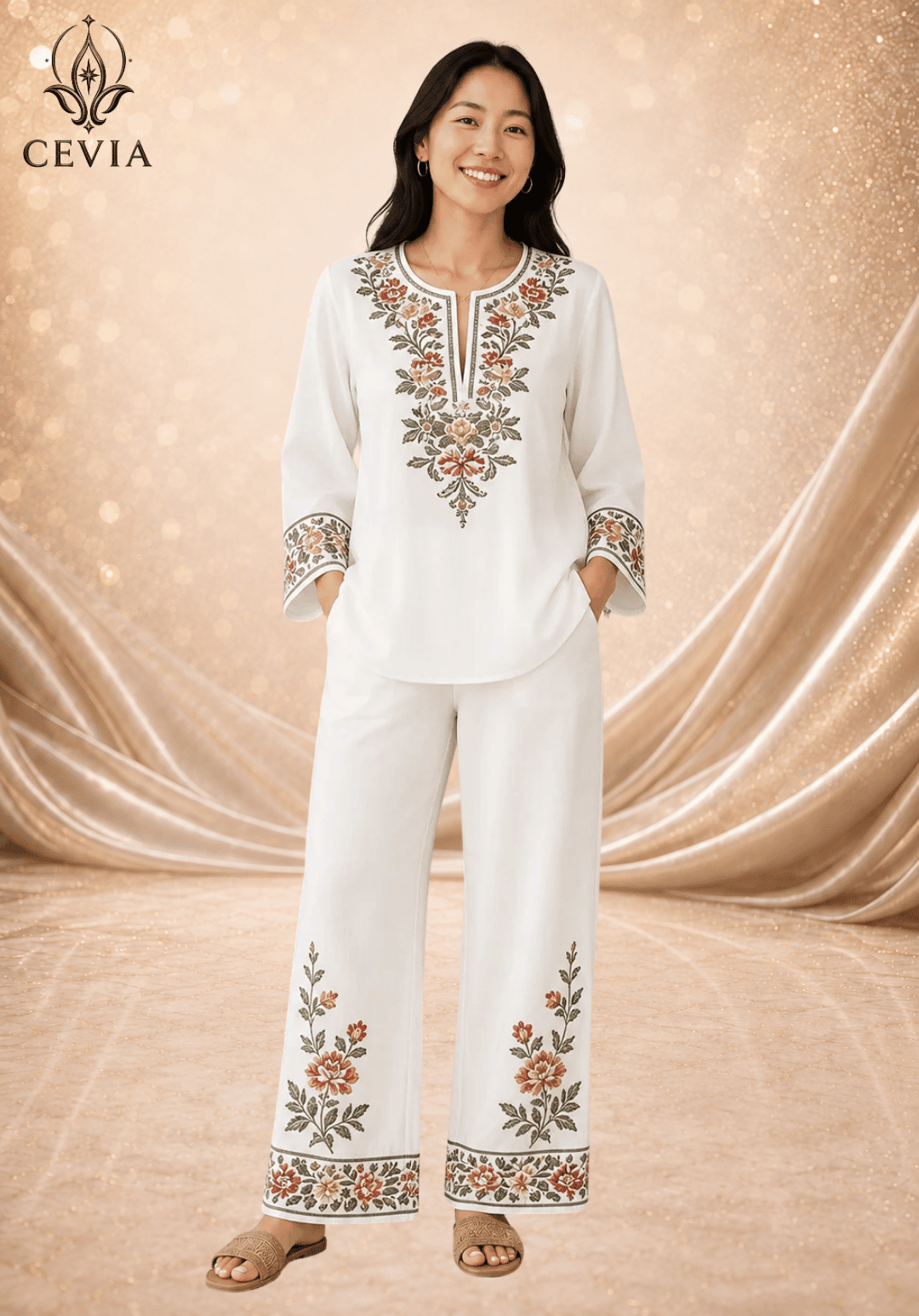 The Heritage Bloom Two-Piece Set - CEVIA